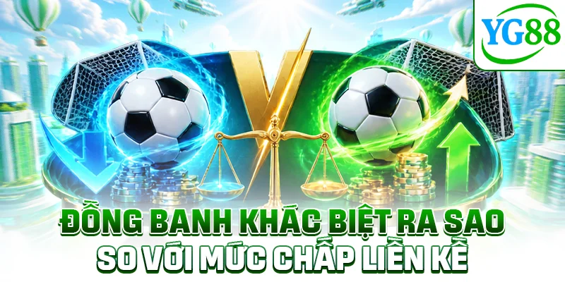 Đồng banh khác biệt ra sao so với mức chấp liền kề